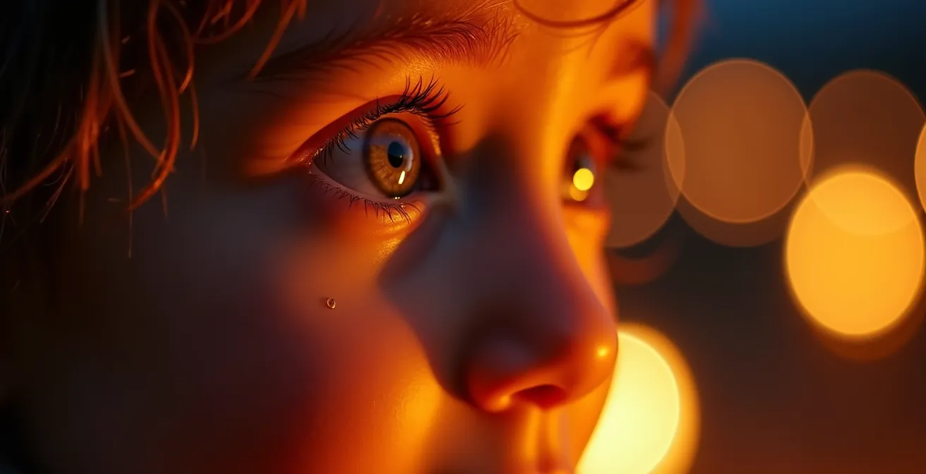 Enfants émerveillés regardant des cavaliers marocains lors d'un spectacle de fantasia