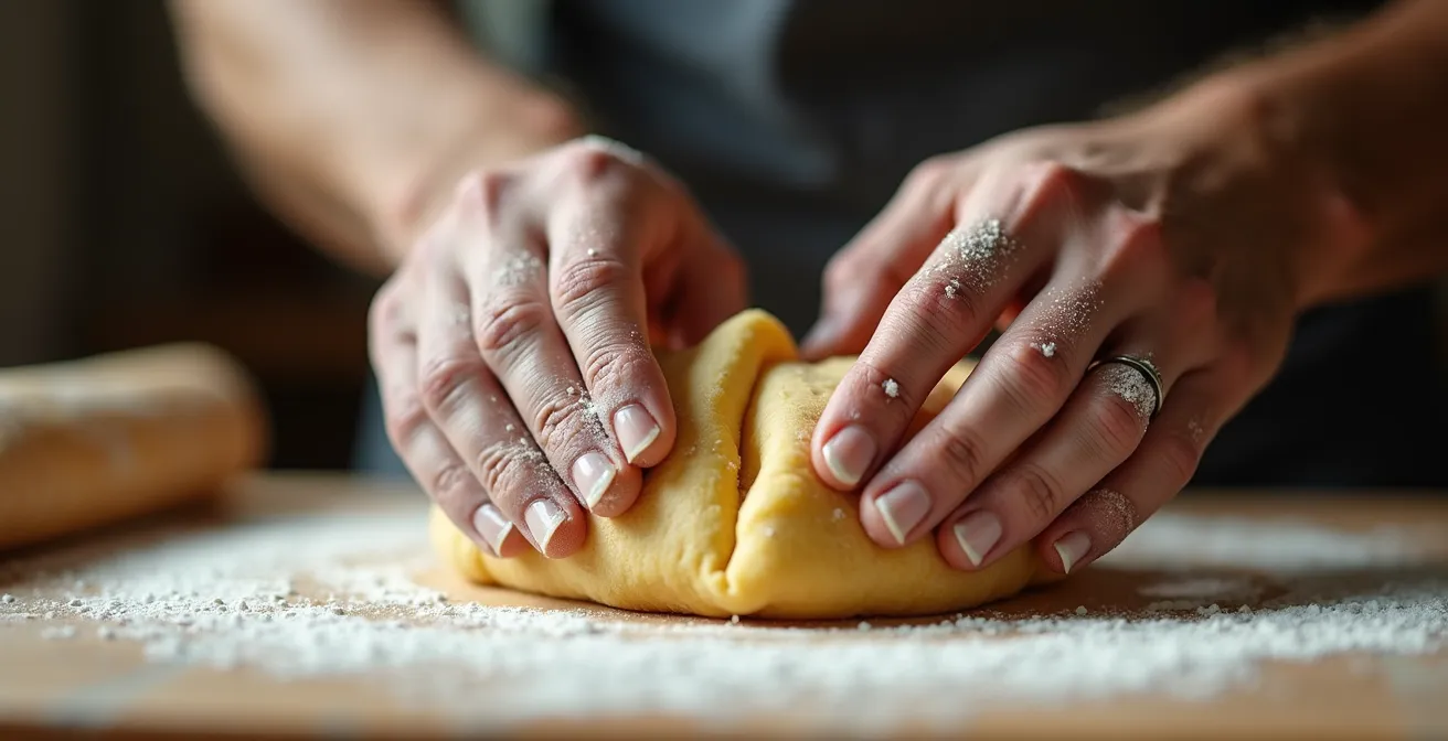 Mains d'artisane façonnant délicatement une corne de gazelle avec une pince traditionnelle nekkach